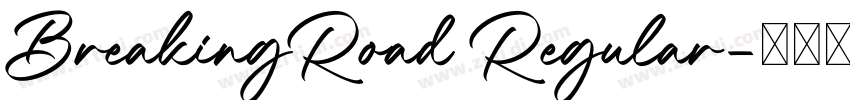 BreakingRoad Regular字体转换